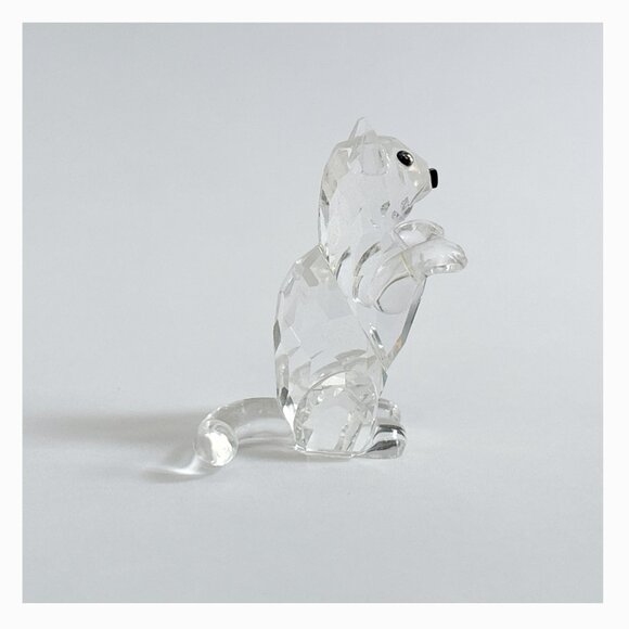 Swarovski - Vintage RETIRED Crystal Begging Kitten, "Pets Corner" (1991-1995) - Picture 5 of 9